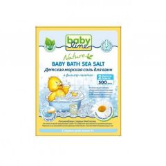 Детская морская соль для ванн с ромашкой в фильтр-пакетах 500 гр Babyline Nature