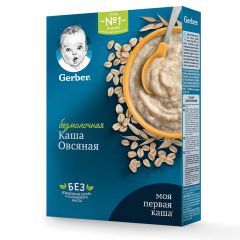 Каша безмолочная овсянка 180г с 5месяцев Gerber