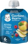 Пюре «Яблоко, груша, малина, черника» (с 6 мес.) 90 г Gerber