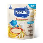 Каша молочная овсяная с грушей и бананом (с 6 мес.) Nestle 200 г